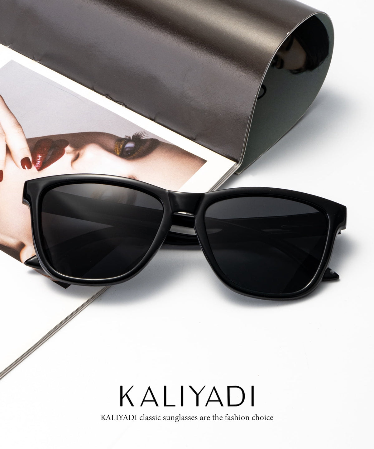 KALIYADI Womens-Sunglasses Polarized Sunglasses-Womens Trendy: Retro Sun Glasses with UV Protection for Travel Driving WMKAS06-1
