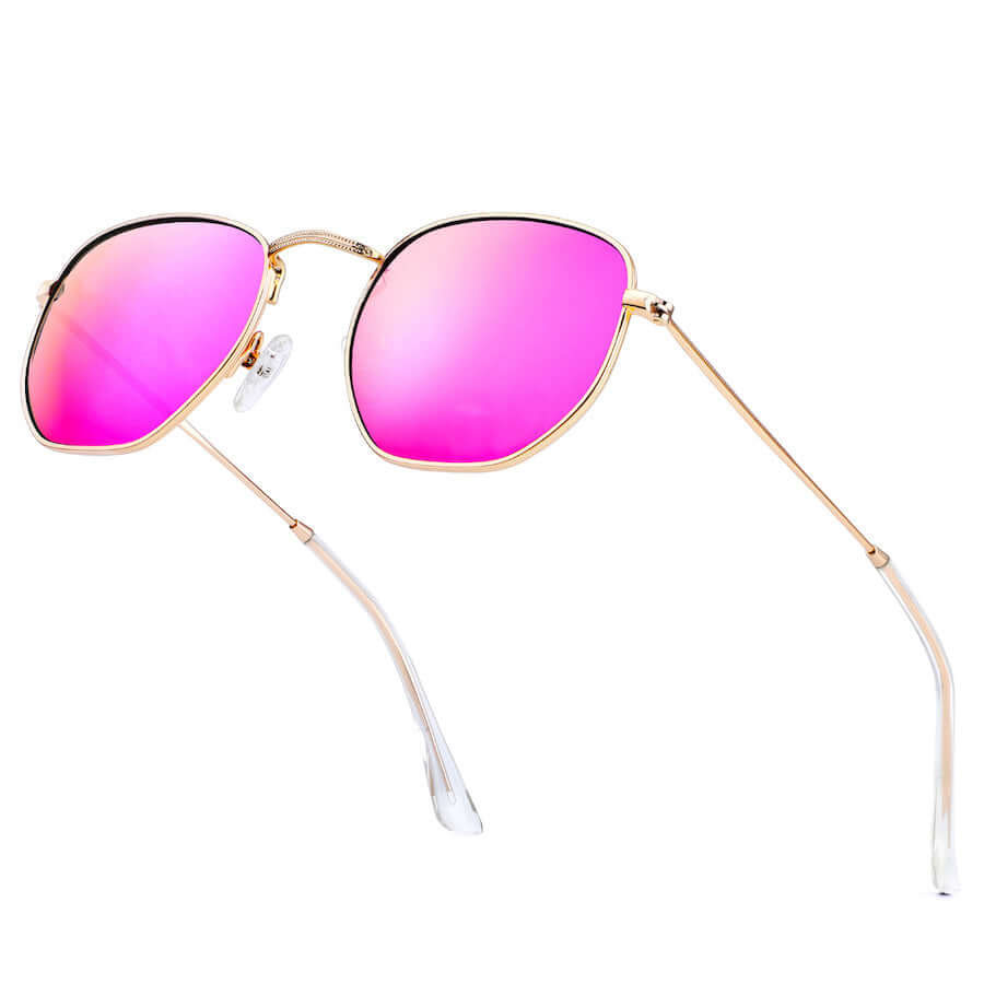 Metal Frame Hexagon Sunglasses S41-7