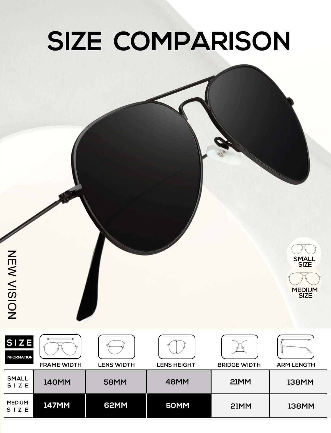 Classic Aviator Sunglasses S24-1-2