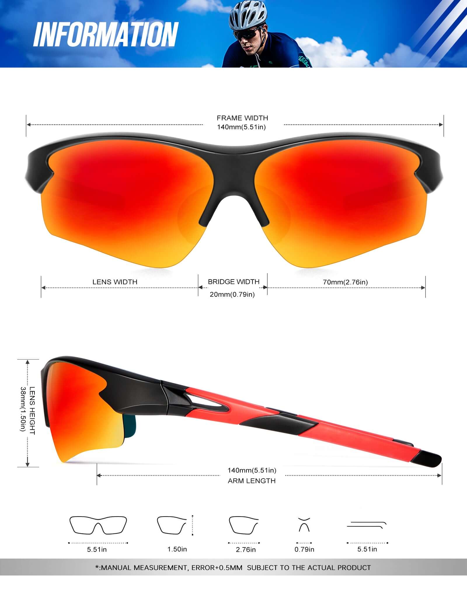 Sports Sunglasses S61-1-5-6