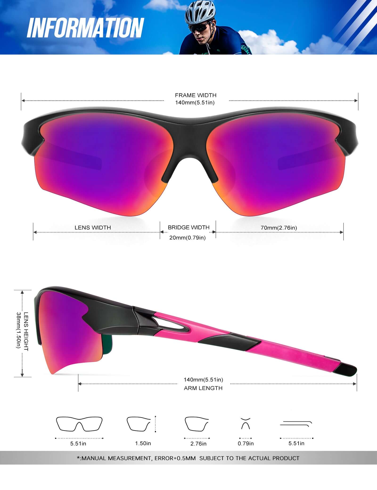 Sports Sunglasses S61-1-3-4