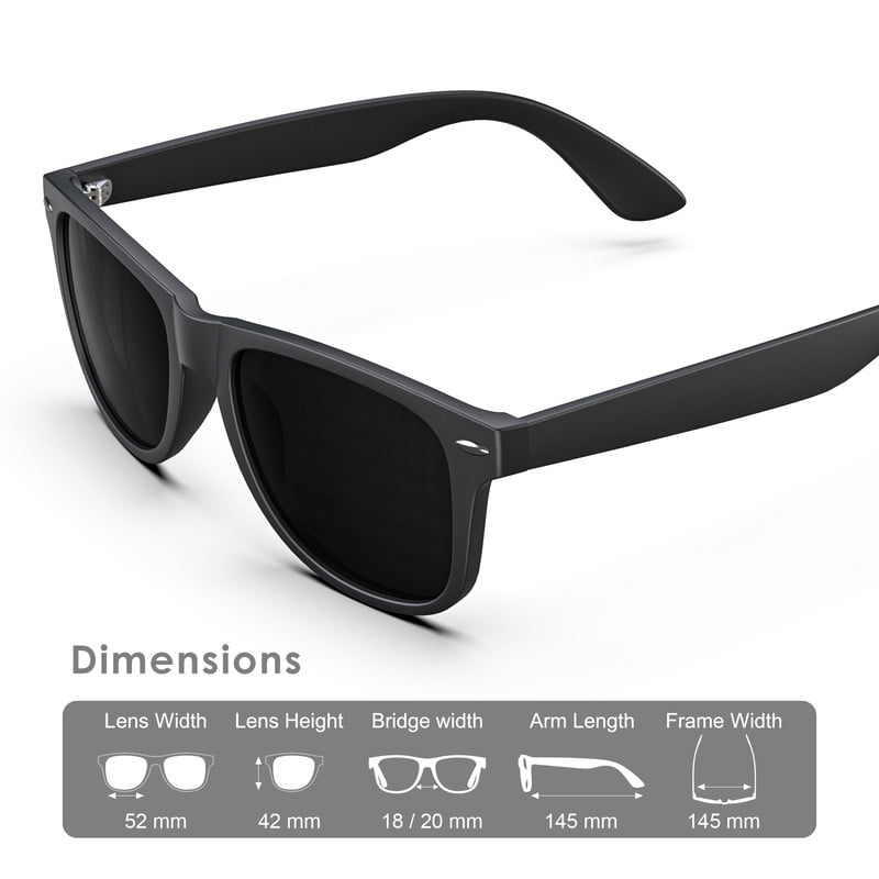 KALIYADI Polarized Sunglasses for Men Women,Retro Matte Finish UV400 Protection Sun Glasses,HD True Color Lens for Driving Fishing WMS22-1-1-1