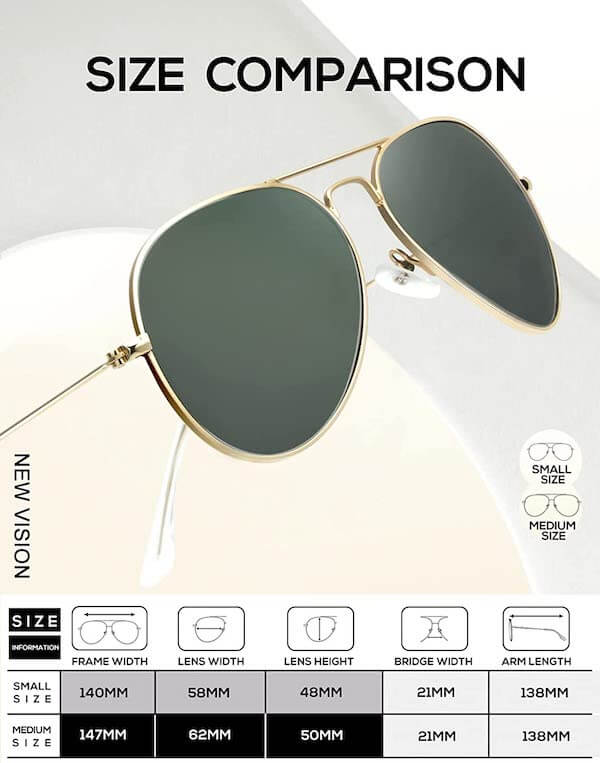 Classic Aviator Sunglasses S24-2-12-13