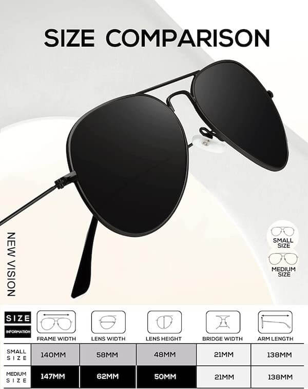 Classic Aviator Sunglasses S24-1-10-11