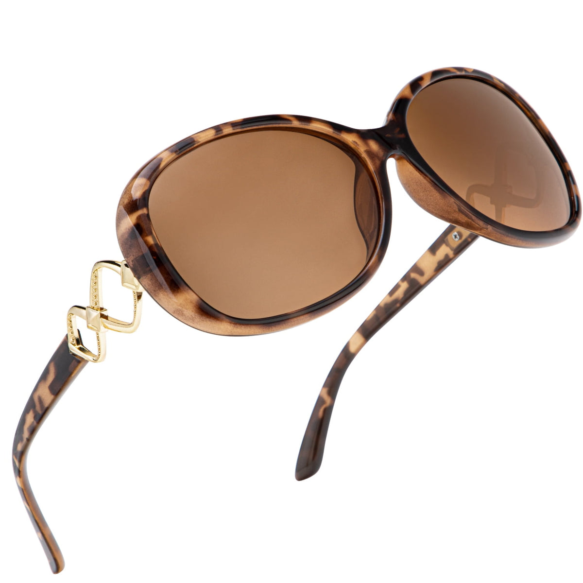 KALIYADI Polarized Sunglasses for Women,Oversized Sun Glasses UV Blocking(2 Packs) WMKAS3703-1-3