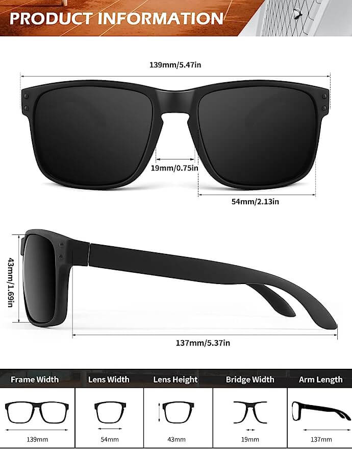 KALIYADI Rivets Square Sunglasses information