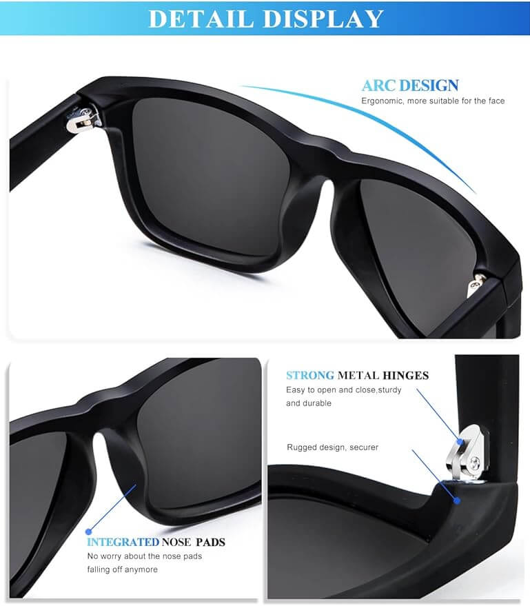 Classic Rectangle Sunglasses (3 Pack) S65