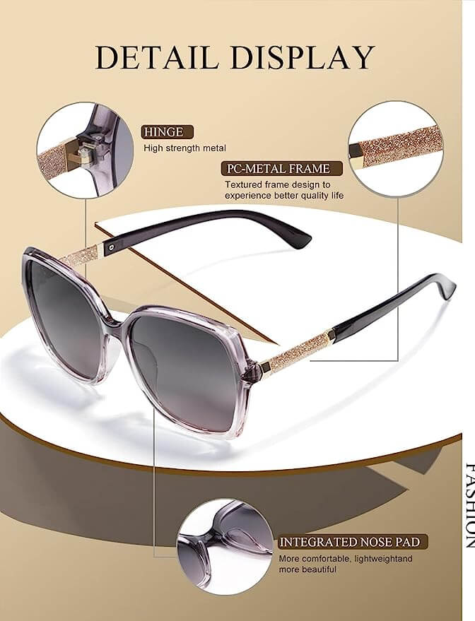 Metal Hinged Sunglasses S37-3