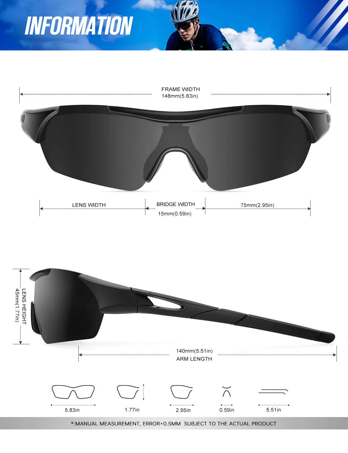 Sports Sunglasses S62-1-1-1