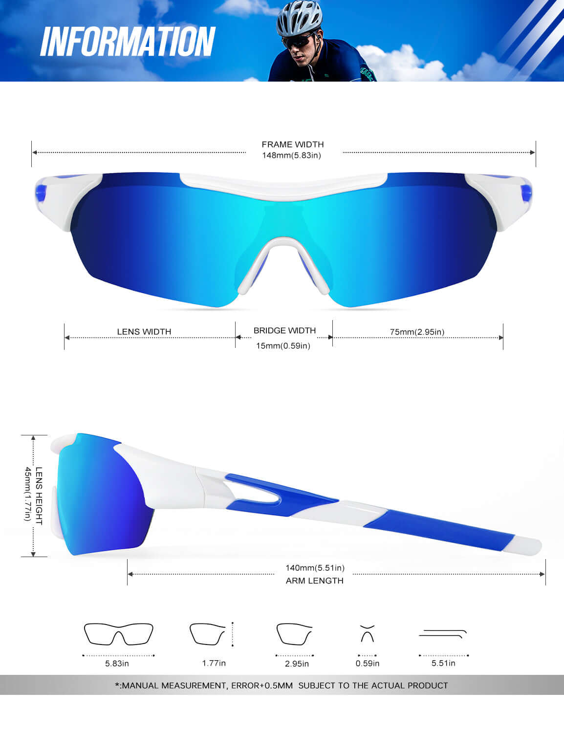 Sports Sunglasses S62-2-8-9