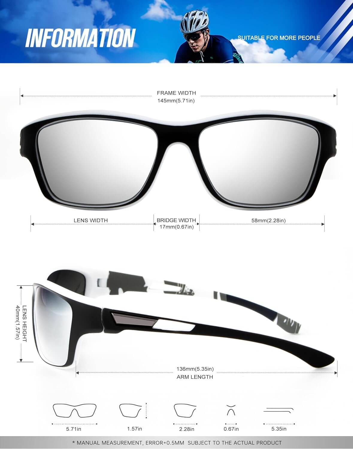 Sports Sunglasses (3 Pack) S63