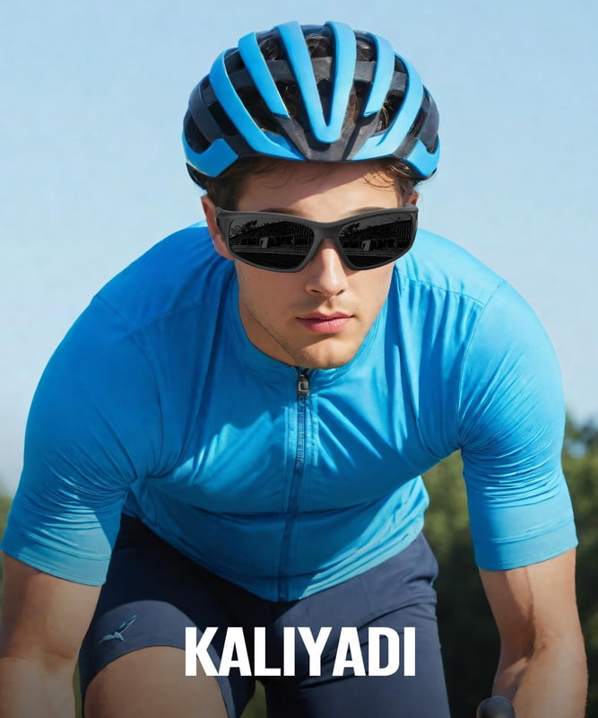 KALIYADI Polarized Sports Sunglasses for Men,Mens Sun Glasses for Driving Fishing Cycling UV400 Protection 3 Pack WMKAS94-1-3-5