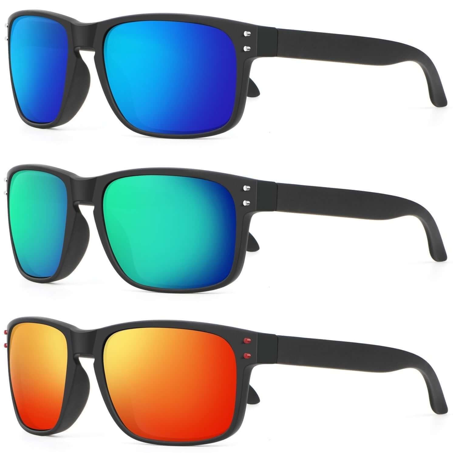 Rivets Square Sunglasses S66-7-8-9