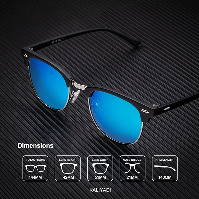 Semi-Rimless Frame Sunglasses (3 Pack) T23-S23