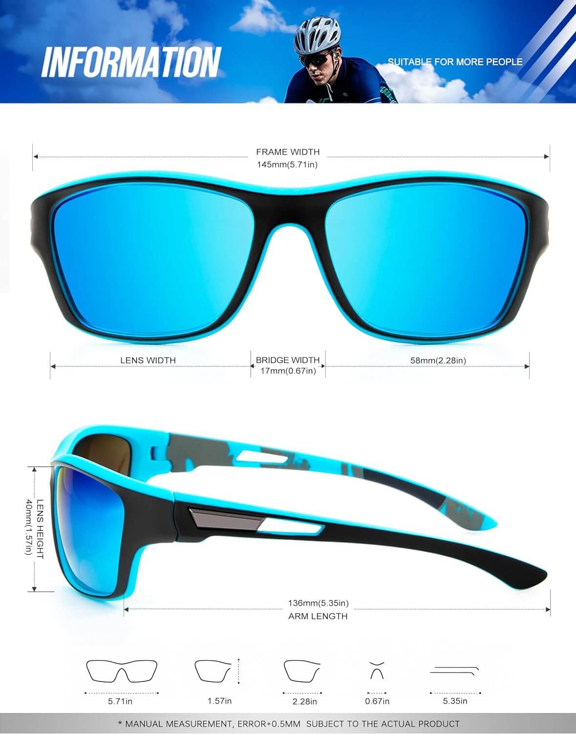 Sports Sunglasses (3 Pack) S63