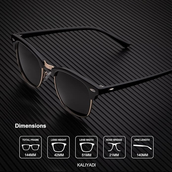 Semi-Rimless Frame Sunglasses (3 Pack) T23-S23