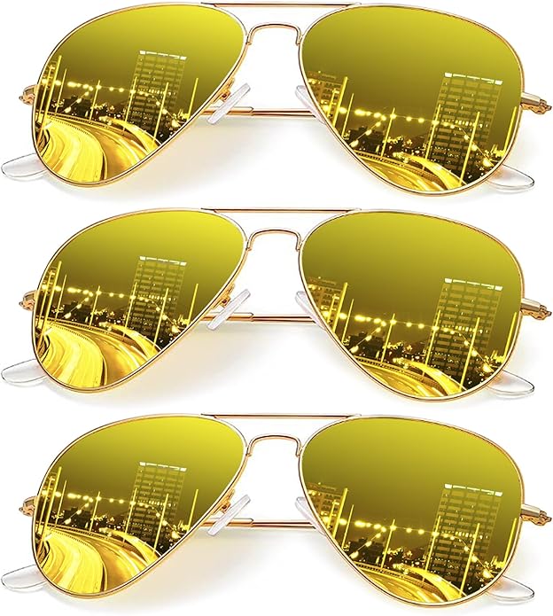 KALIYADI Classic Aviator Sunglasses for Men Women Driving Sun glasses Polarized Lens UV Blocking S24-17-17-17