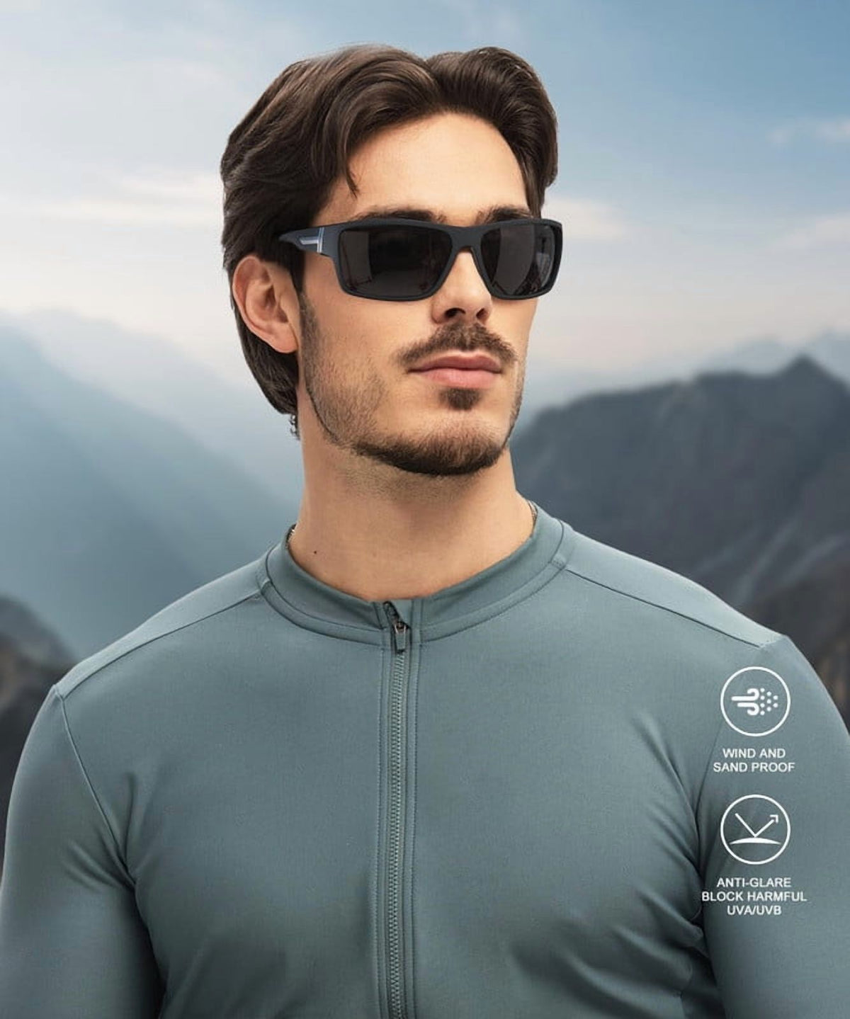 KALIYADI Polarized-Sunglasses Men Sports Sun-Glasses: Men Polarized Sunglasses Women UV400 Protection for Fishing Golf WMKA122-1-2-5