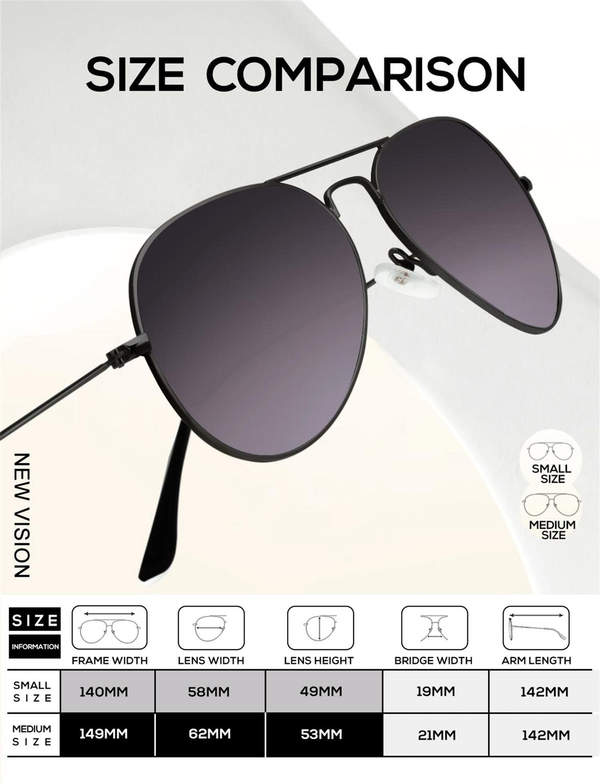 KALIYADI Classic Aviator Sunglasses for Men Women Driving Sun glasses Polarized Lens UV Blocking(WMKAS24-4-5-7)