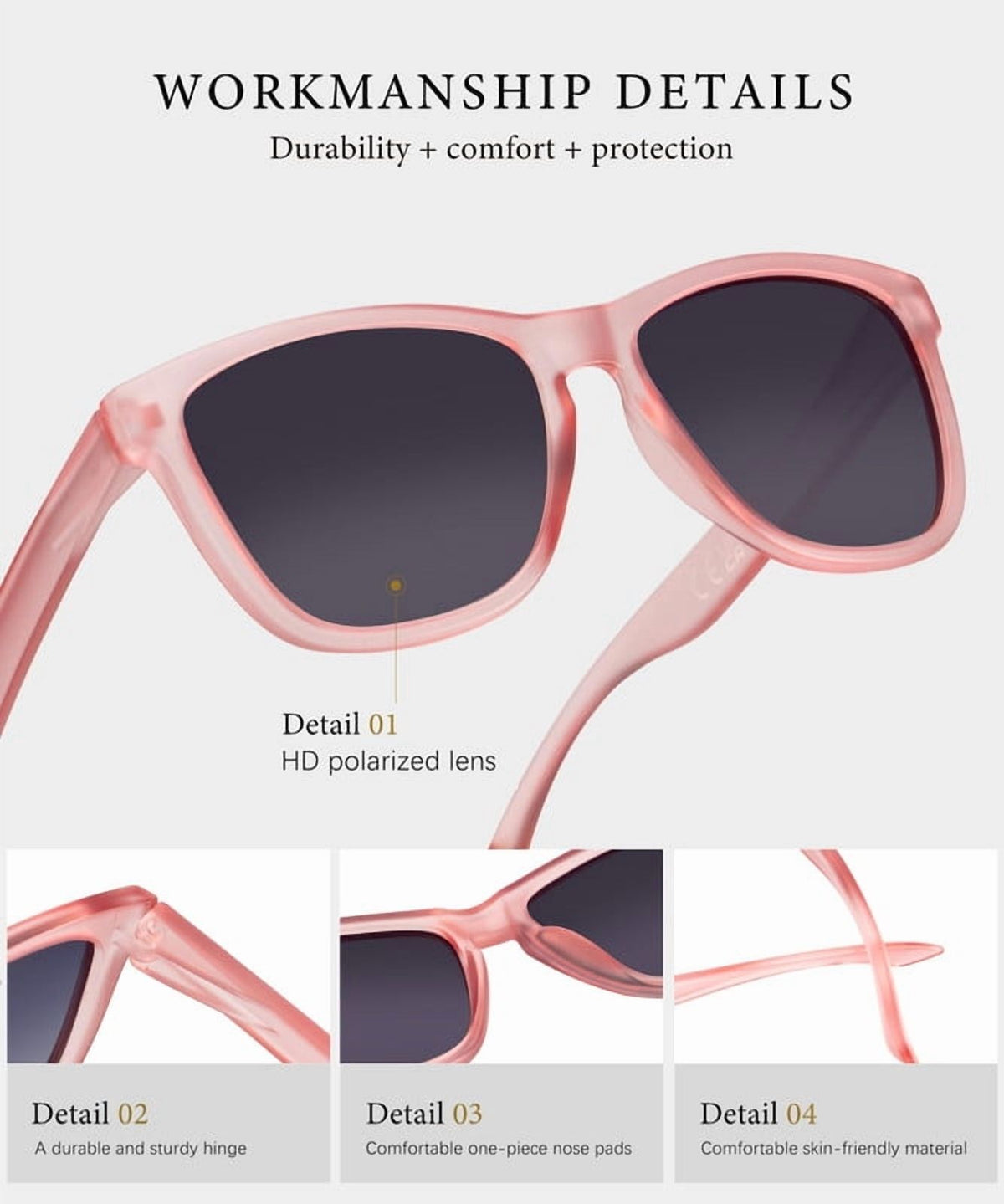 KALIYADI Women Sunglasses Polarized Sunglasses-Womens Trendy Retro Sun Glasses with UV Protection WMS06-20-21-22