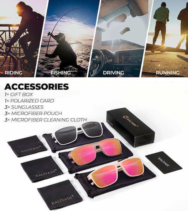 kaliyadi three-pack of sunglasses accessories