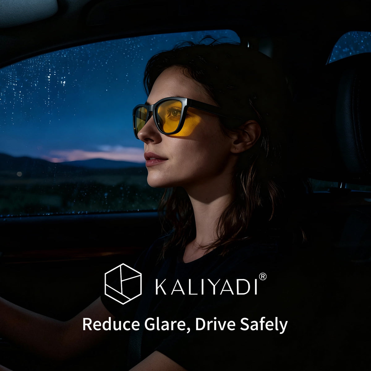 KALIYADI Womens Sunglasses Night Vision Glasses Women Trendy Retro Sun Glasses WMKAS06-1-1-29