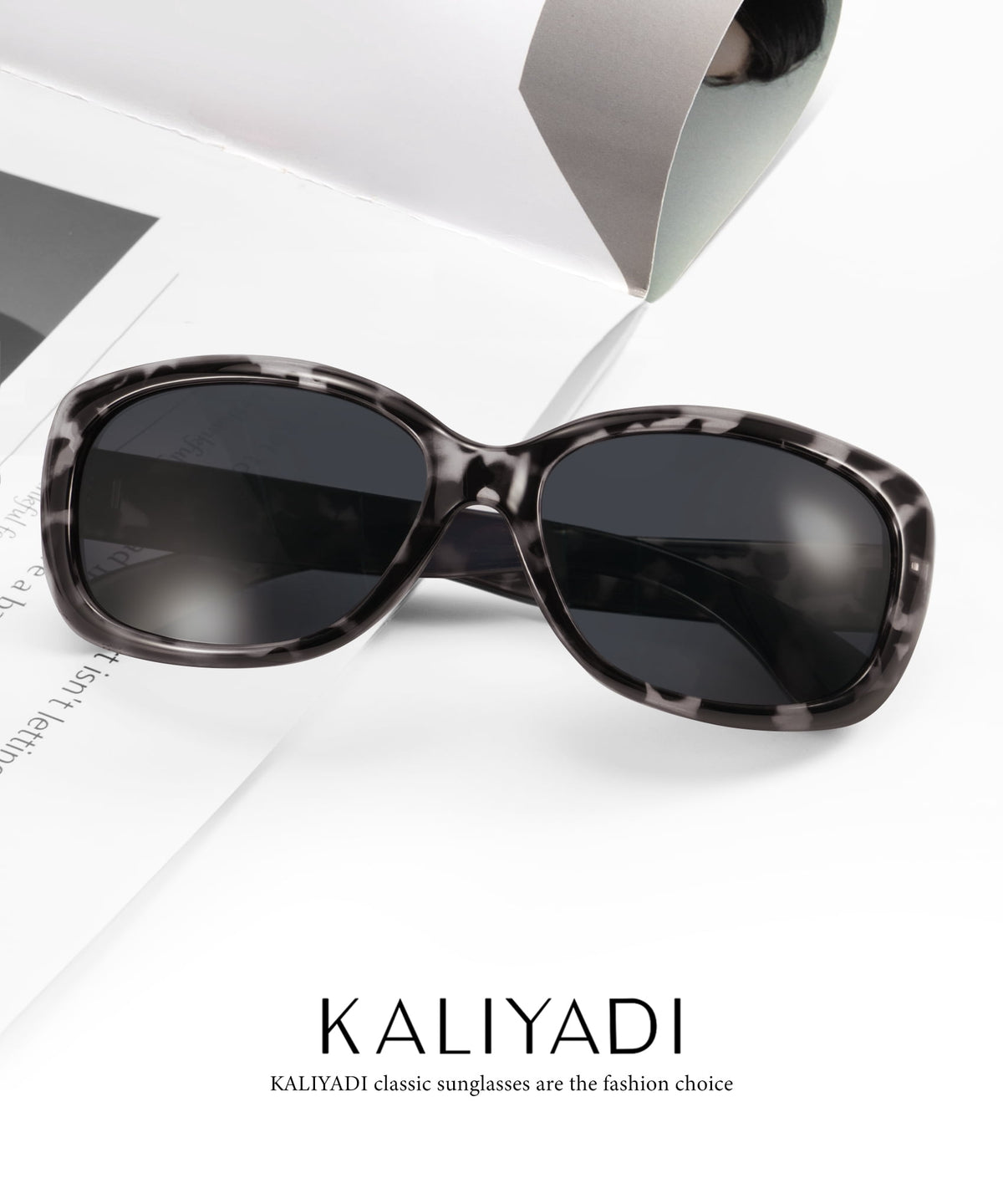 KALIYADI Women Sunglasses Polarized Sunglasses Trendy Retro Sun Glasses with UV Protection for Travel Driving WMKAS20-3
