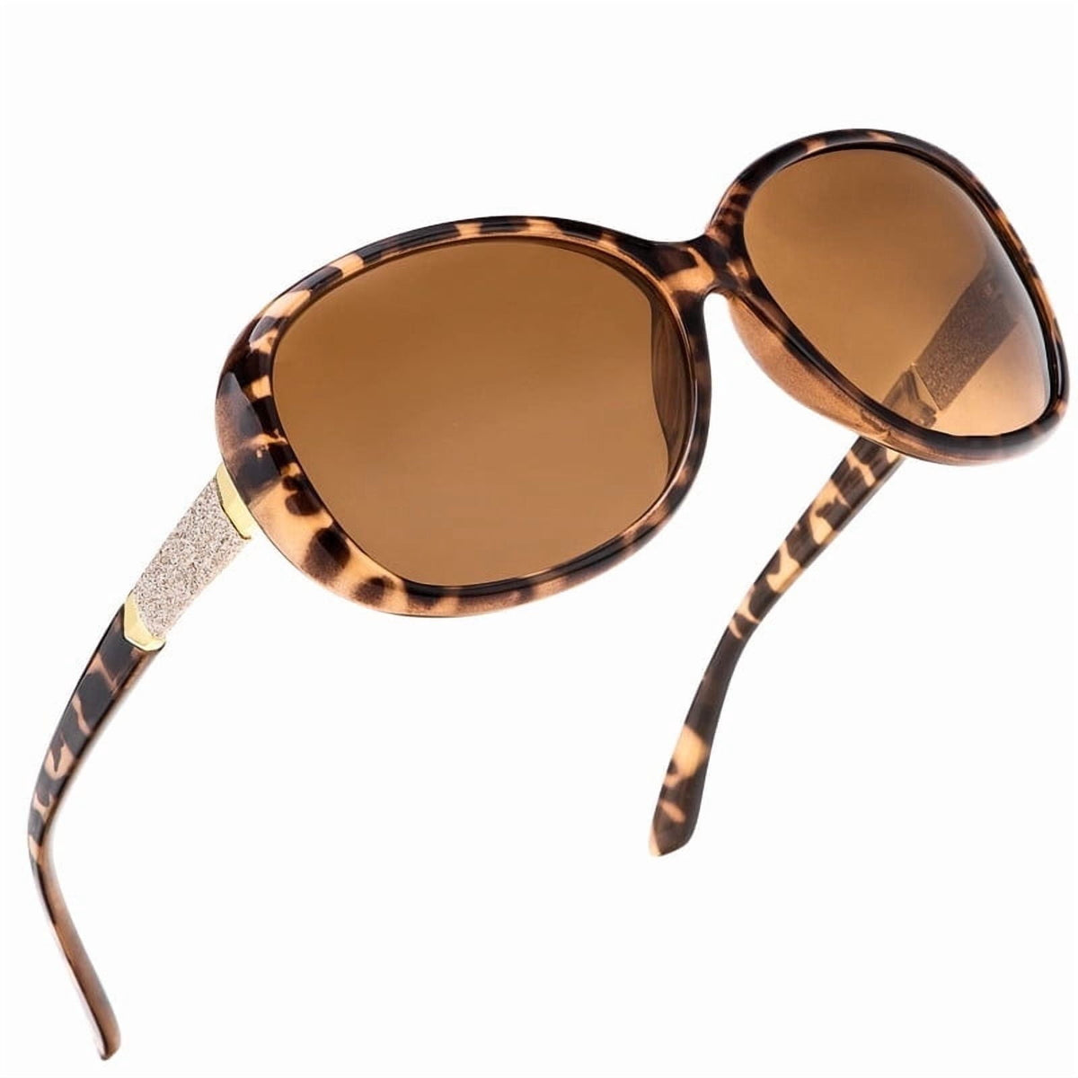 KALIYADI Women's Oversized Sunglasses Retro Polarized Sun Glasses with UV Protection for Women WMKAS3704-3