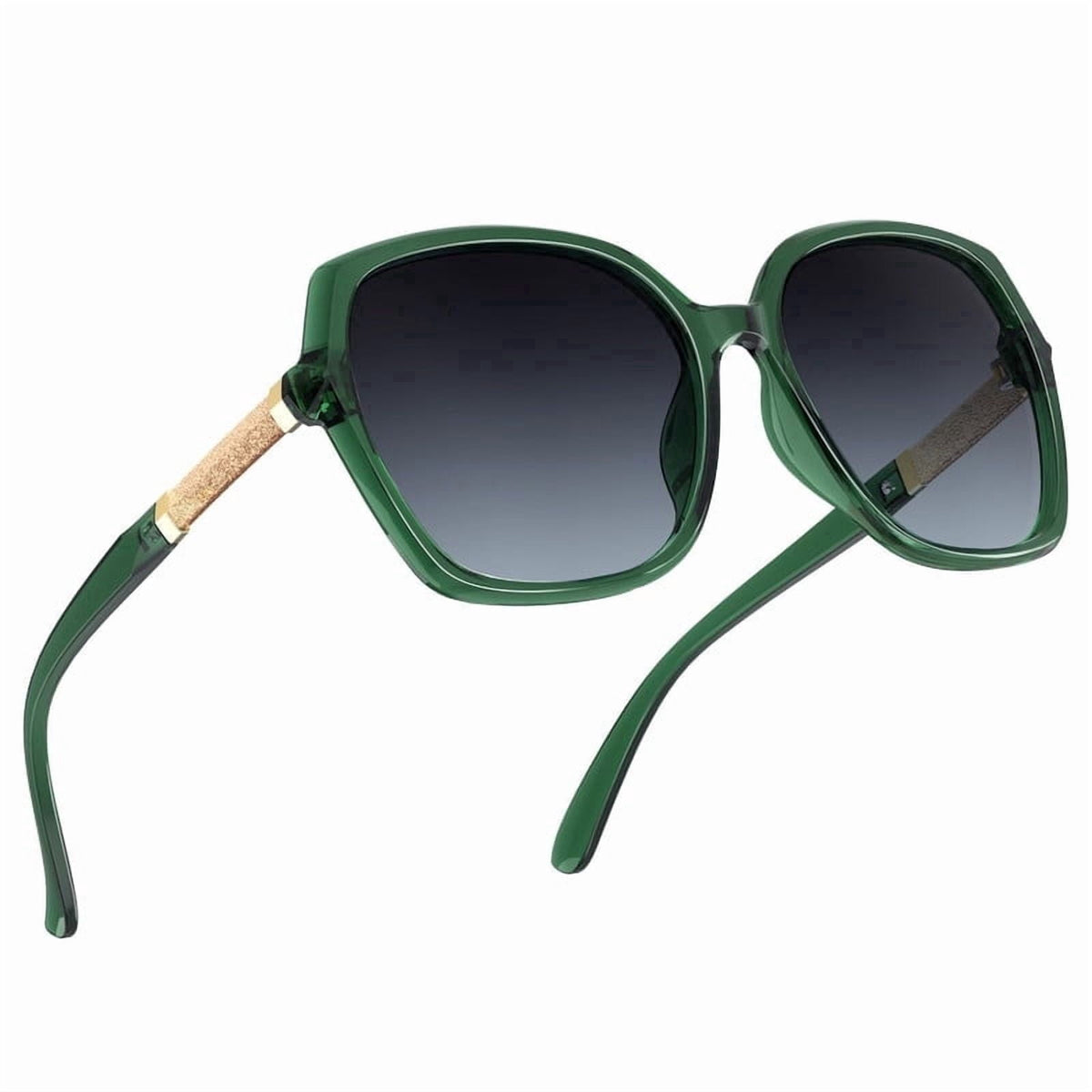 KALIYADI Women's Oversized Sunglasses Retro Polarized Sun Glasses with UV Protection for Women WMKAS37-4