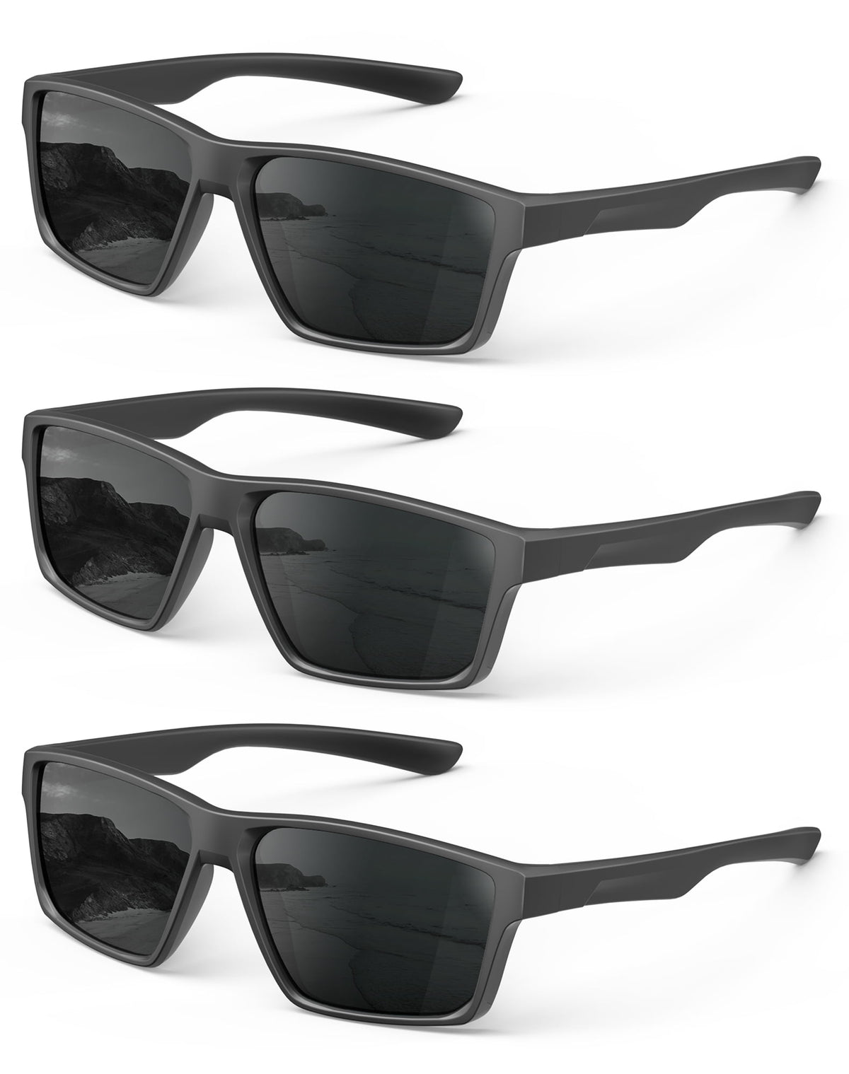 KALIYADI Sports Sunglasses for Men,Polarized Sun Glasses Cycling Running Sunglasses with UV400 Protection WMKAS86-1-1-1
