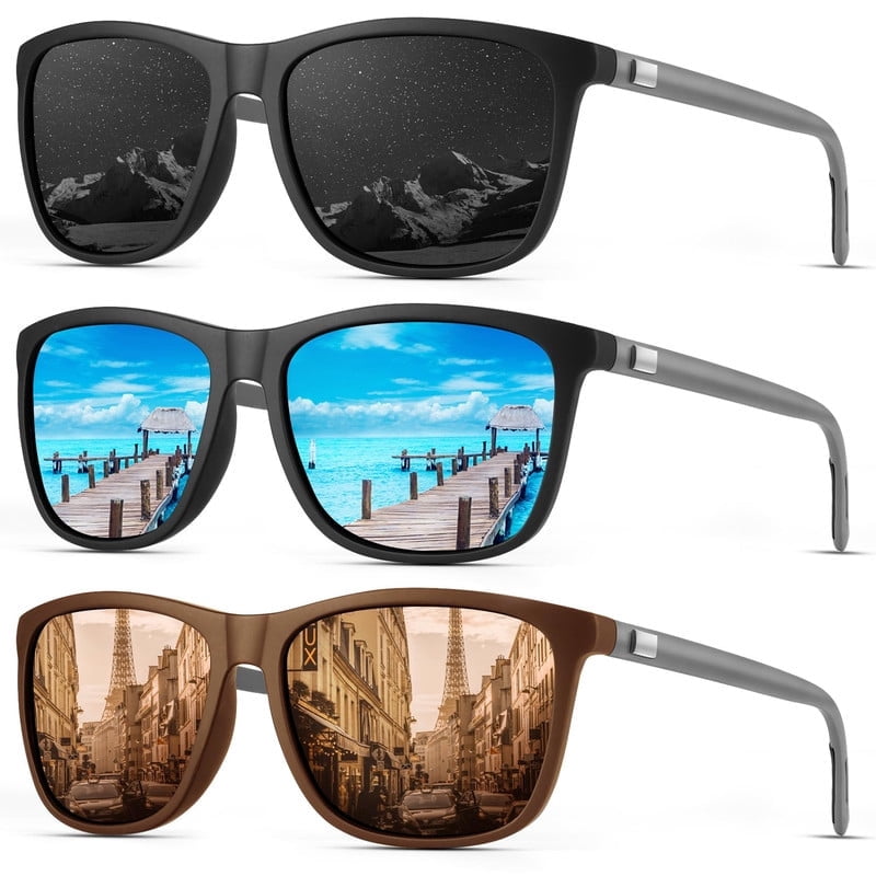 KALIYADI Sunglasses Men Sun Glasses Lightweight Classic Polarized Sunglasses for Women and Men With UV Protection WMKAS48-2-3-8