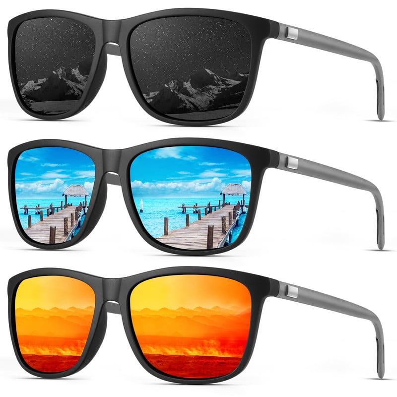 KALIYADI Sunglasses Men Sun Glasses Lightweight Classic Polarized Sunglasses for Women and Men With UV Protection WMKAS48-2-3-5