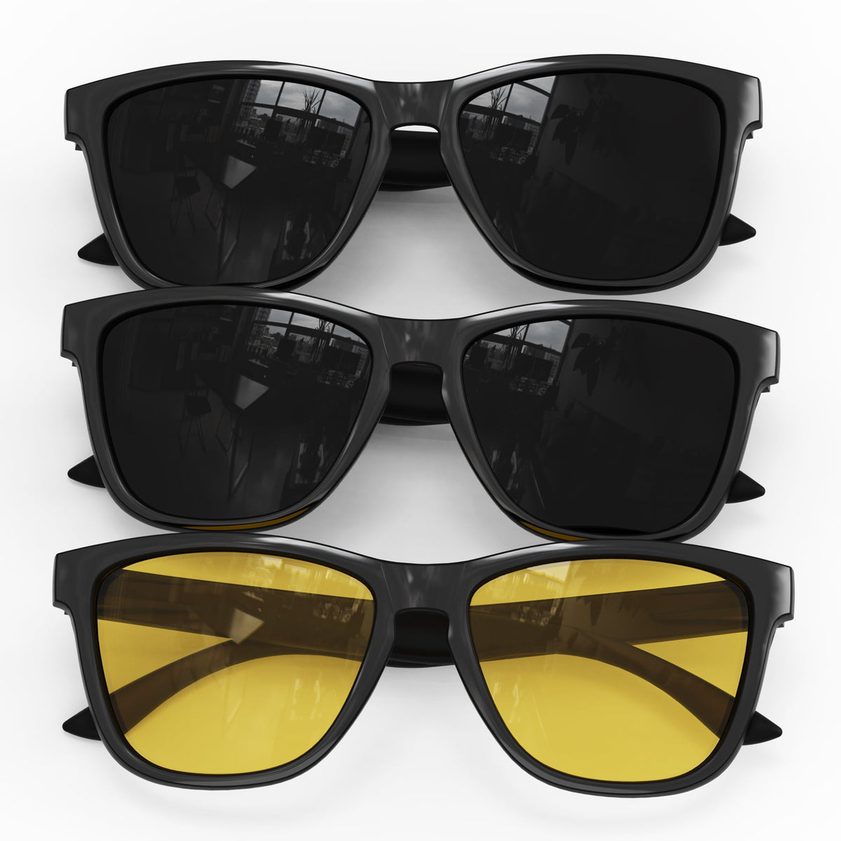 KALIYADI Womens Sunglasses Night Vision Glasses Women Trendy Retro Sun Glasses WMKAS06-1-1-29