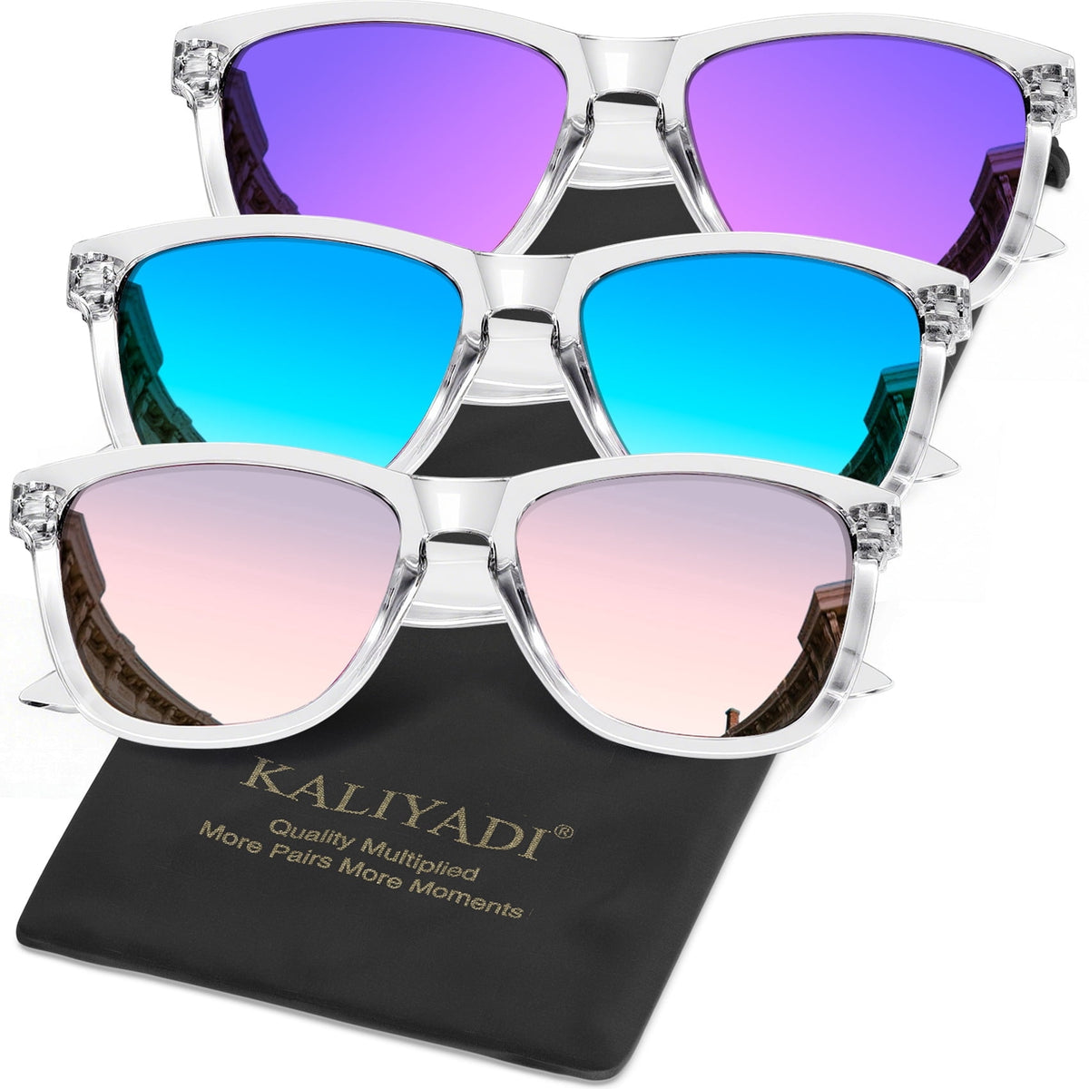 KALIYADI Polarized Sunglasses for Women Men Retro Square Sun Glasses UV Protection WMS06-15-16-18