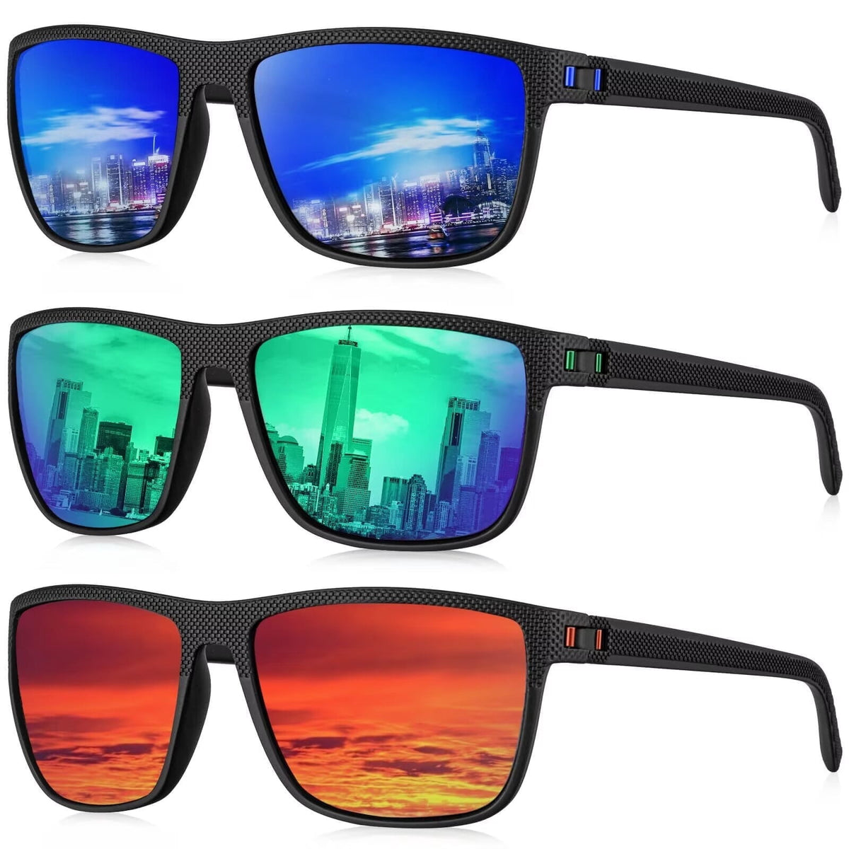 Polarized Sunglasses for Men Lightweight Sun Glasses with UV Protection Mens Sports Sunglasses for Golf Hiking Fishing Driving WMS45-4-5-6