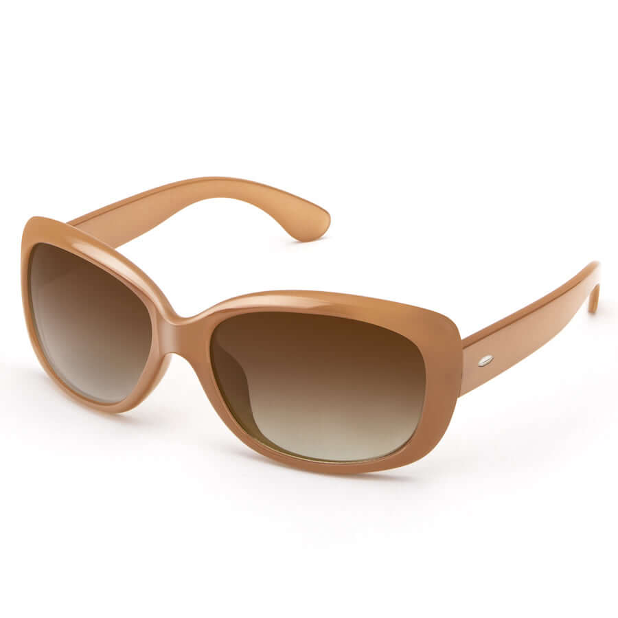 Graceful Square Polarized Sunglasses (Pure Brown Frame Brown Gradient Lens)