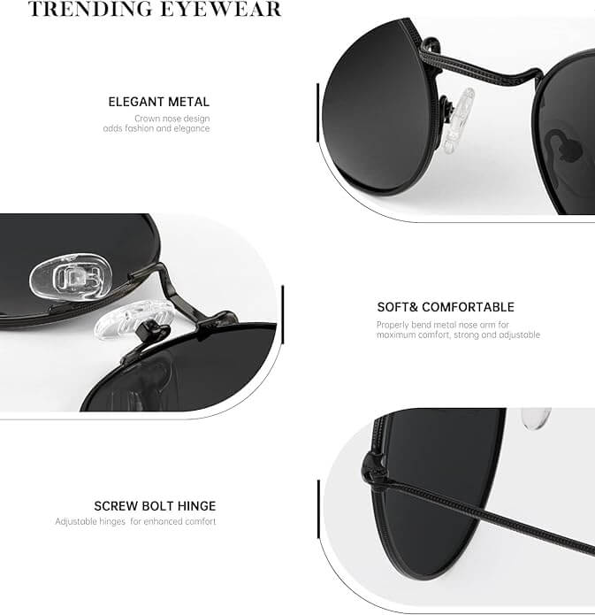 Round Polarized Sunglasses S40-1