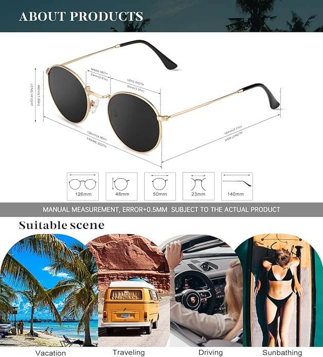 Round Polarized Sunglasses S40-2