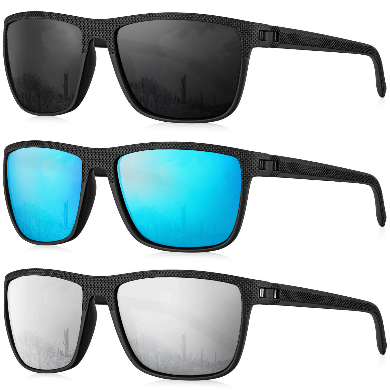 Classic Rectangle Sunglasses S45-1-3-9