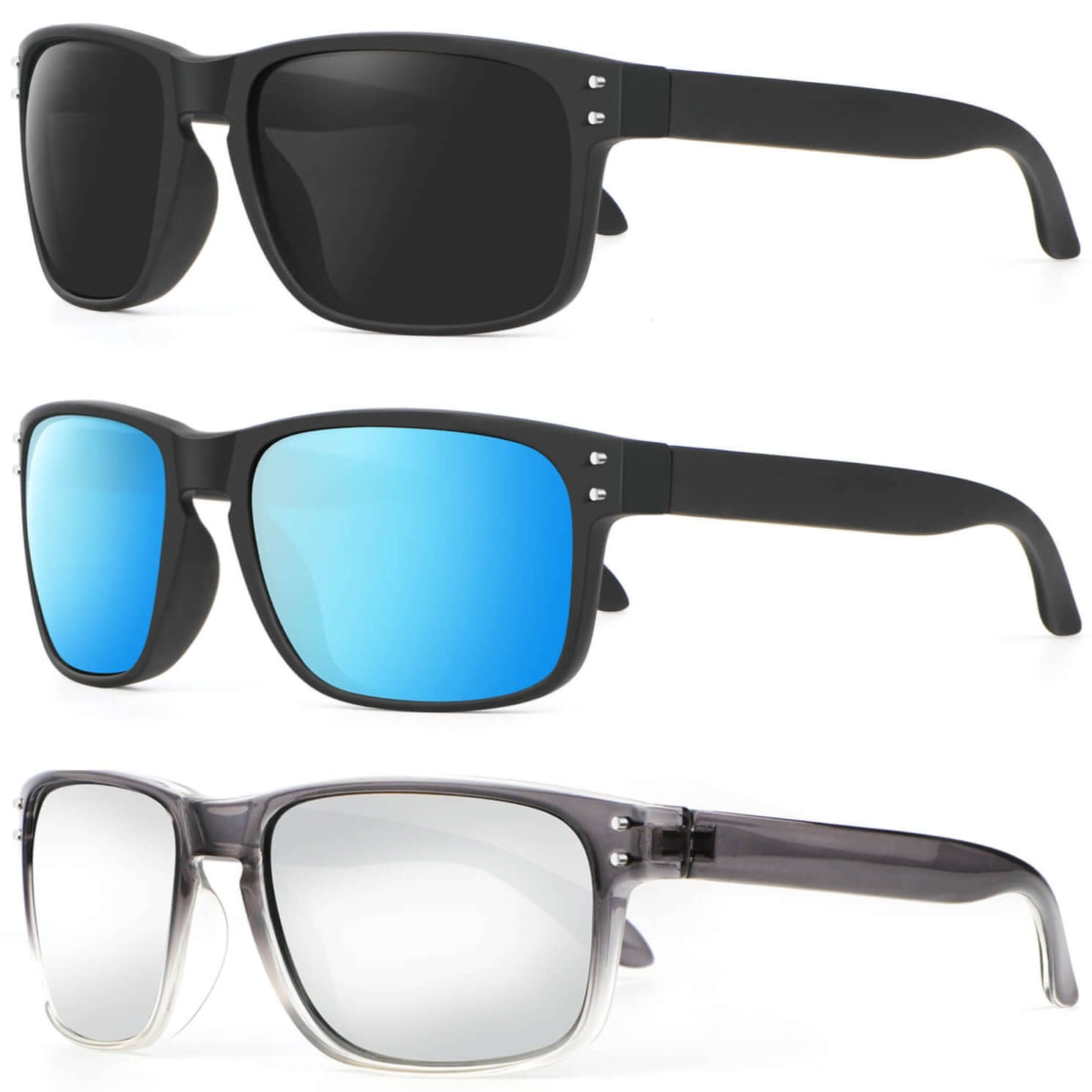 Rivets Square Sunglasses S66-2-6-10