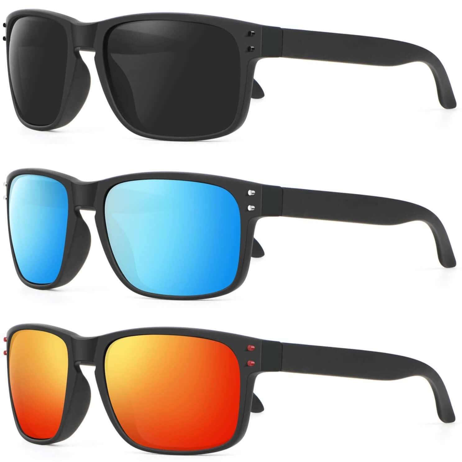 Rivets Square Sunglasses S66-6-9-12