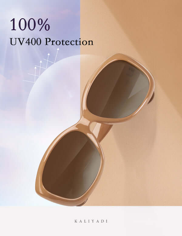 Graceful Square Polarized Sunglasses UV 400 protection