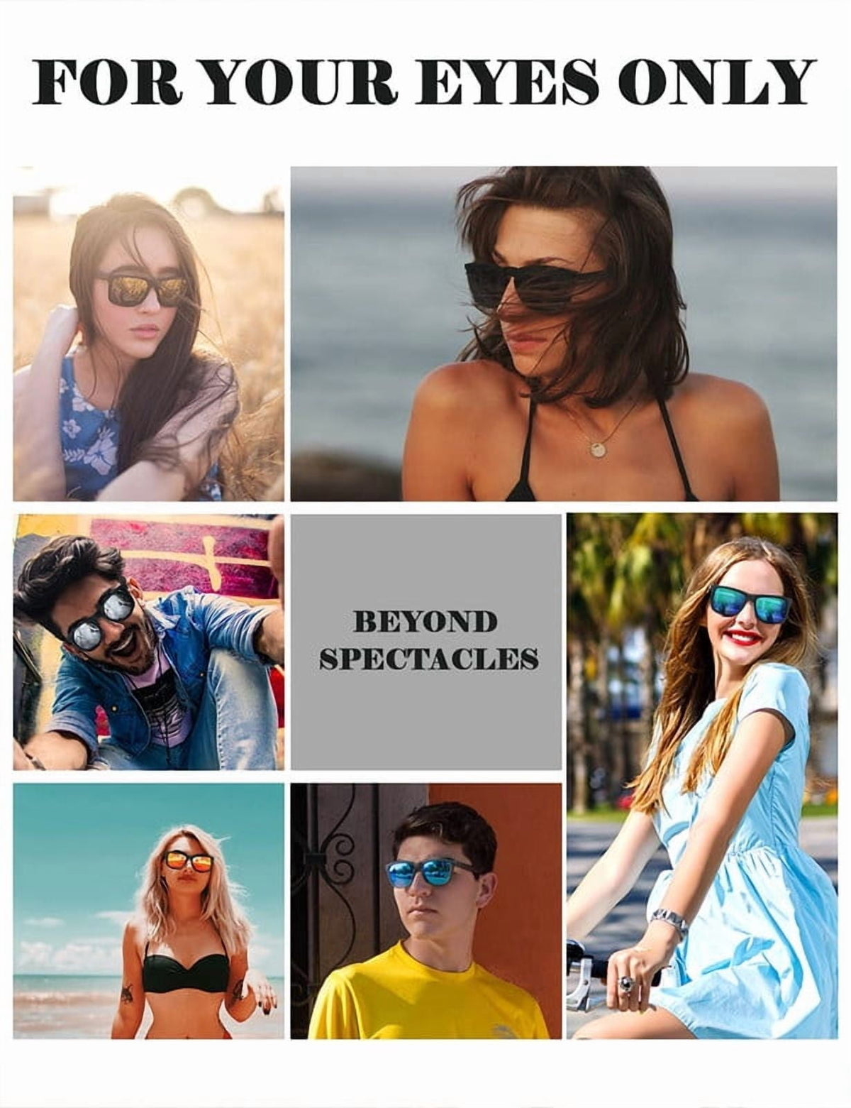 KALIYADI Polarized Sunglasses for Men and Women Vintage Style Sun Glasses for Fishing Running Driving with UV Protection WMKAS65-2-3-4