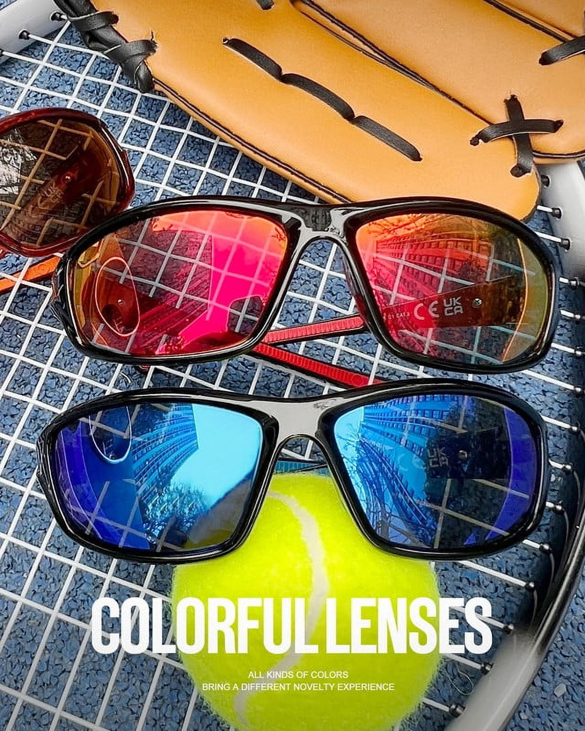 Classic Men's Polarized Sunglasses Men's Sports Style Polarized Sunglasses UV Protection Suitable for Riding Driving Fishing Sports(WMS64-1-3-6)