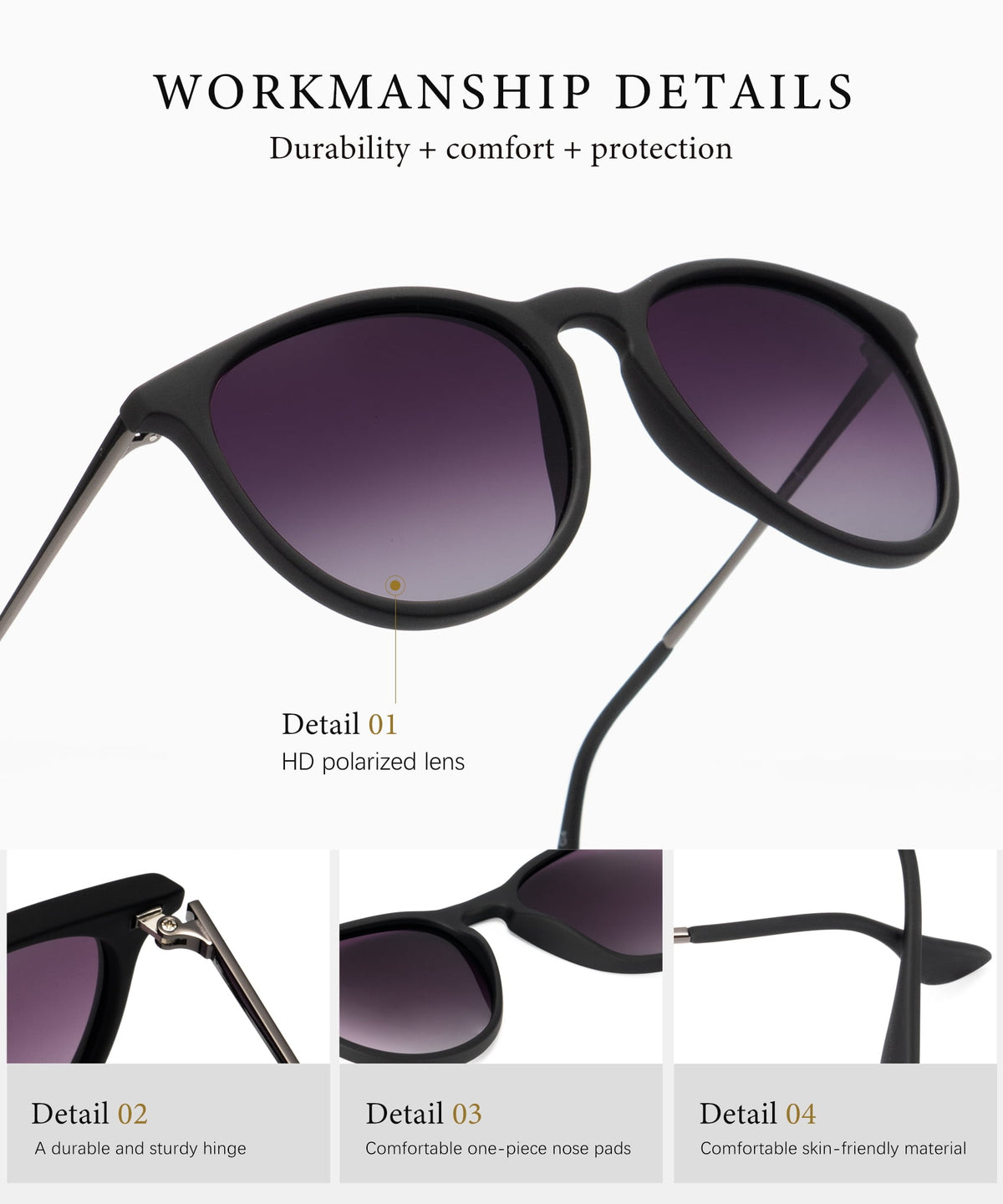 KALIYADI Sunglasses Womens Polarized Womens-Sunglasses: Trendy Sun Glasses with UV400 Retro Style for Party Beach Shopping£¨2 Pack) WMKAS28-4-13