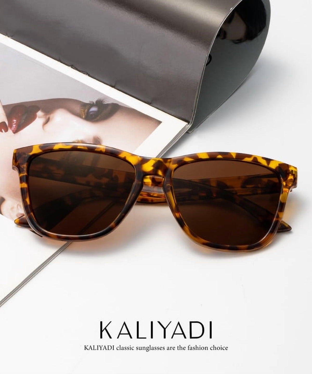 KALIYADI Polarized Sunglasses for Women Men Retro Square Sun Glasses UV Protection WMS06-1-4-7