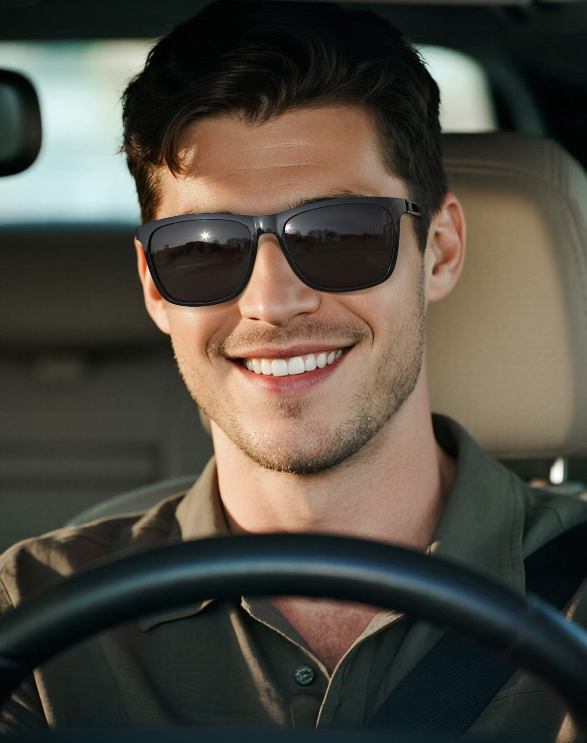 KALIYADI Sunglasses Men Sun Glasses Lightweight Classic Polarized Sunglasses for Women and Men With UV Protection WMKAS48-2-3-4