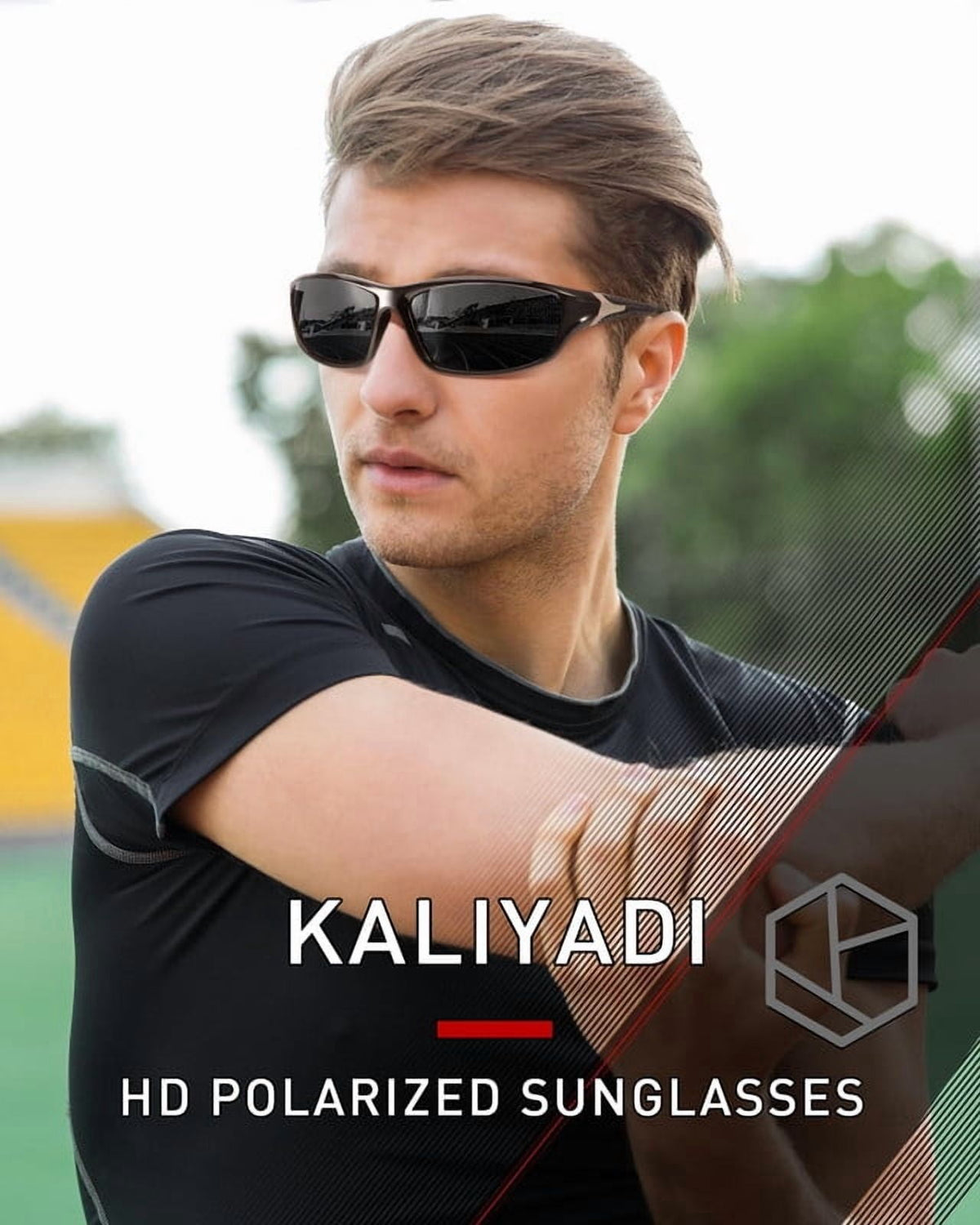 KALIYADI Polarized Sports Sunglasses for Men,Mens Sun Glasses for Driving Fishing Cycling UV400 Protection 3 Pack WMS64-3-4-6