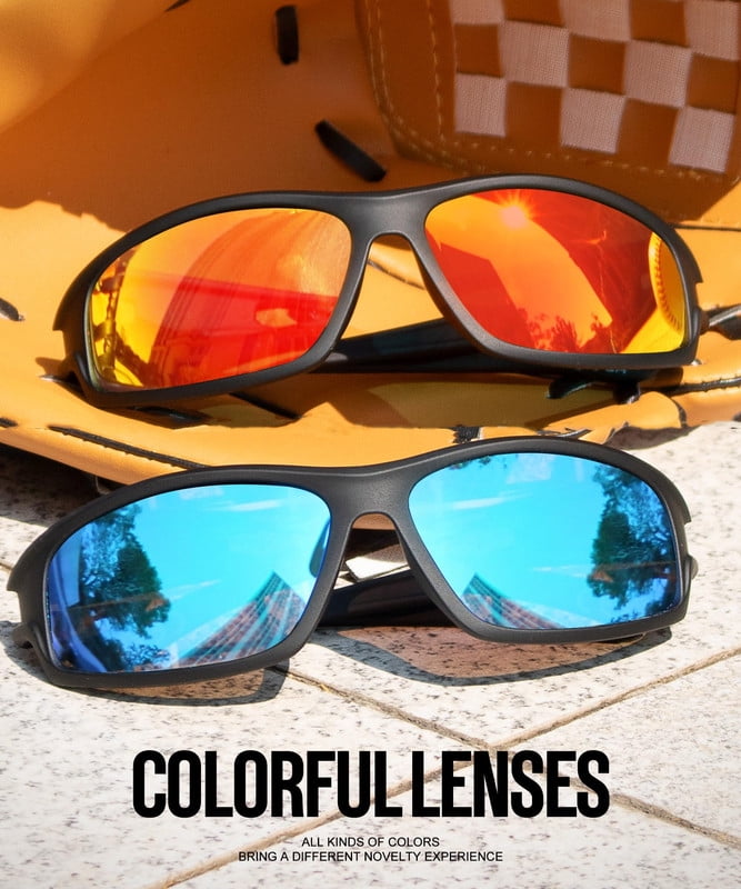 KALIYADI Polarized Sports Sunglasses for Men,Mens Sun Glasses for Driving Fishing Cycling UV400 Protection 3 Pack WMKAS94-1-3-5