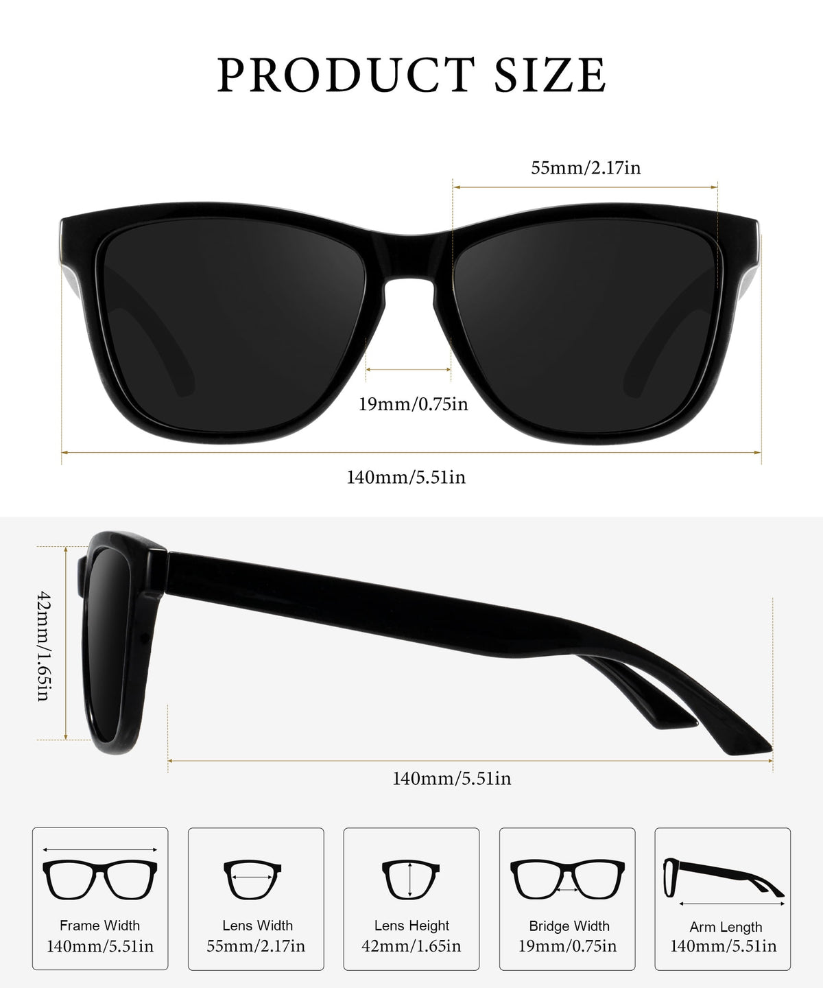 KALIYADI Womens-Sunglasses Polarized Sunglasses-Womens Trendy: Retro Sun Glasses with UV Protection for Travel Driving WMKAS06-1